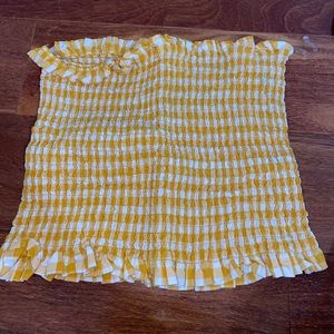 gingham tube top